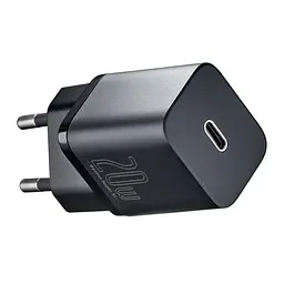 Мережевий зарядний пристрій Baseus Super Si Quick Charger 1C 20W EU Чорний