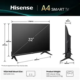 LED-телевізор Hisense 32A4Q  (7134241) - мініатюра 5