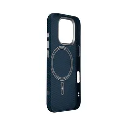 Карбоновый чехол для Apple iPhone 16 Pro, LikeCarbon2 MagCase, синий, тонкий защитный чехол-панель из поликарбоната с магнитами N52, MagSafe, противоударный, совместим с беспроводной зарядкой, приподнятые края для защиты камеры, ArmorStandart (ARM88594) - мініатюра 4