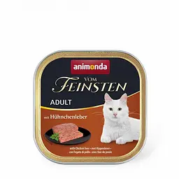 Вологий корм для кішок Animonda Vom Feinsten Adult with Chicken liver з курячою печінкою 100 г (арт.AM-83304)