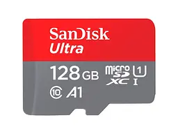 Карта памяти SanDisk Ultra microSD C10 UHS-I R140MB/s 128 GB (SDSQUAB-128G-GN6MN)