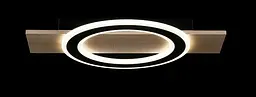 Люстра стельова LED Splendid Ray L2980/1, 80W, дерево + чорний, сучасний стиль з пультом - мініатюра 4