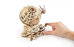 Механічний 3D Пазл Ukrainian Gears Глобус, 184 елементи (70128) - мініатюра 3