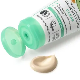 Флюїд для обличчя Alverde Naturkosmetik Clear прозорий з цілющою гряззю та екстрактом зеленого чаю 50 мл - мініатюра 4