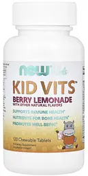 Вітаміни для дітей ягідний лимонад 120 жувальних таблеток NOW Foods Kids Vits