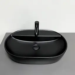 Умивальник VBI Terni black matt накладний VBI-011803, Чорний матовий