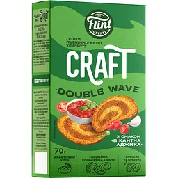 Грінки пшенично-житні хвилясті Flint Craft Gren Double Wave зі смаком Пікантна аджика 70 г - мініатюра 2
