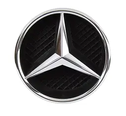 Емблема решітки Mercedes-Benz W205 хром 185 мм (пластик) OEM A0008880060 - мініатюра 2