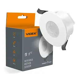 Датчик руху та освітленості Videx VL-SPR41W інфрачервоний білий 220V 1200W (28938-000)