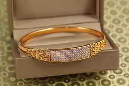 Браслет бенгл Xuping Jewelry Переправа від 17см до 19 см золотистий