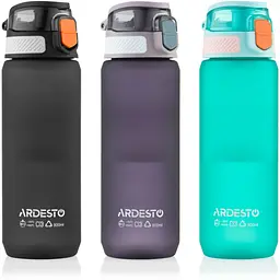 Пляшка для води Ardesto Matte 800 мл блакитна (AR2281MB) - мініатюра 8