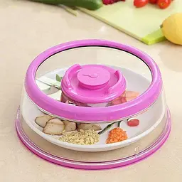 Вакуумна багаторазова кришка для продуктів Vacuum Food Sealer 19 см, A-plus Рожевий 85745 - мініатюра 3