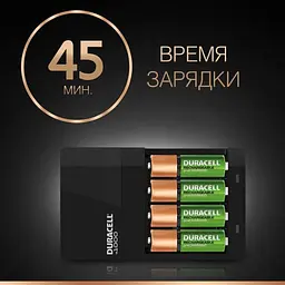 Зарядний пристрій для пальчикових та мізинчиків батарейок Duracell, 1300 mAh, CEF14 (81546730) - мініатюра 2