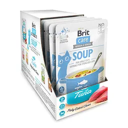 Набір Корм ​​вологий Brit Care Soup Tuna суп з тунцем д/котів 75 г 15 шт.