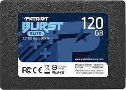 Твердотільний накопичувач SSD 120Gb, Burst Elite, SATA3, 2.5", 3D TLC, 450/320 МБ/с Patriot teh0019747