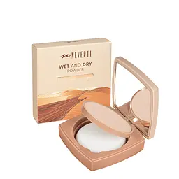 Пудра для обличчя Neverti Wet&Dry (NP201), 001 Light Porcelain Світла порцелянова
