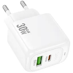 МЗП Hoco CS55A Surplus PD30W+QC3.0 (1USB-A/1C) White - мініатюра 3