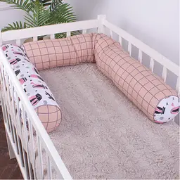 Захисні валики-бортики MirSon Kids Time 18-0004 Pink Cactus, рожеві, 2 шт. - мініатюра 2