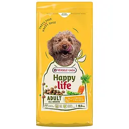 Сухий корм для собак усіх порід Happy Life Adult with Chicken Хеппі Лайф Курка 12.5 кг