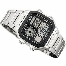 Чоловічий годинник Casio AE-1200WHD-1A Сріблястий ( AT1141-0082 ) - мініатюра 2
