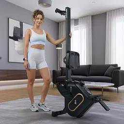Гребний тренажер Hop-Sport HS-085R Bazel магнітний чорно-золотистий - мініатюра 14