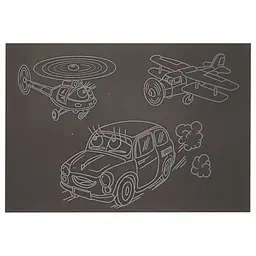 Гравюра А5 "Транспорт" Danko Toys ГрА5с-14 економ варіант у пакеті 21 х 14,8 см