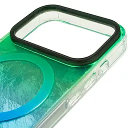 Чохол TPU Shiny Mountain (MagFit) для Apple iPhone 17 Pro Max (6.9) Green / Blue - мініатюра 4