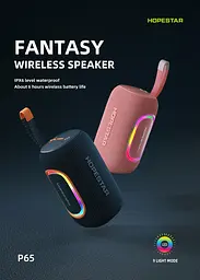Колонка портативна Hopestar P65 20W Bluetooth + підсвітка RGB LED чорна - мініатюра 8