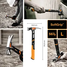 Молоток Fiskars IsoCore (L) 20oz / 13.5 "(156001) 1020214 - мініатюра 2