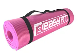 Килимок для фітнесу та йоги EasyFit NBR 10 мм Рожевий (EF-1919-P) - мініатюра 3