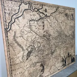Інтер'єрна картина Загальна карта України 1648 року Гійома де Боплана, Beauplan Ukraine XVII map, істория, 83×106 см (id6040) - мініатюра 5