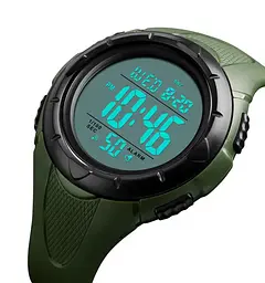 Чоловічий спортивний годинник Skmei 1535 Dive (Зелений) - мініатюра 4