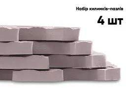 Татамі мат EasyFit SwallowTail (60х60 см) пазл ластівчин хвіст бежевий (EF-1950-BGE) - мініатюра 4