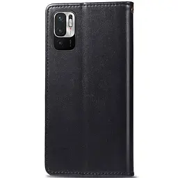 Шкіряний чохол-книжка GETMAN Gallant (PU) для Xiaomi Redmi Note 10 5G / Poco M3 Pro Чорний - мініатюра 2