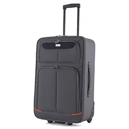 Валіза Semi Line 24" (M) Grey/Orange Lines (T5754-2)