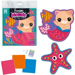 Набір для творчості Vladi Toys Історія русалоньки з м'якою мозаїкою та стразами (VT4511-21) - мініатюра 2