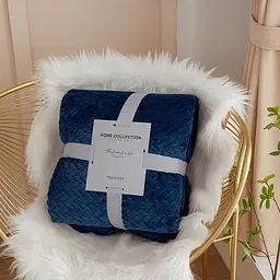 Плед для тварин Soft Warm Fluffy Pet Blanket 70х100 см Темно-синій