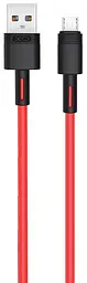 USB Кабель XO NB-Q166 MicroUSB 5A 1.0m Червоний