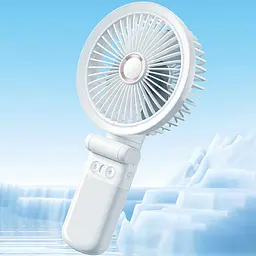 Портативний вентилятор GF12 з затискачем+LED 5400mAh White - мініатюра 6