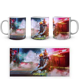 Кухоль GeekLand Cyberpunk 2077 Кіберпанк 2077 На вулиці У туман CY 02.572 330 мл білий - мініатюра 3