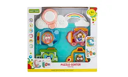 Іграшка музична Baby Team Пазл-сортер транспорт блакитний (8648_транспорт блакитний) - мініатюра 6