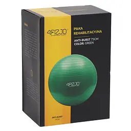М'яч для фітнесу (фітбол) 4FIZJO 75 см Anti-Burst Green 4FJ0029 (P-5907222931189) - мініатюра 10