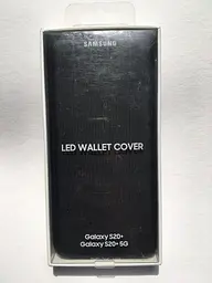 Оригінальний чохол-книжка LED Wallet View Cover EF-NG985PBEGRU для Samsung Galaxy S20 Plus (6.7") Чорний - мініатюра 2