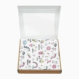 Пелюшки фланелеві Cosas Unicorn & Sweets 80х100 см, блакитні - мініатюра 2