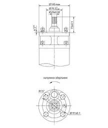 Насос відцентровий свердловинний DONGYIN 6SP60-16 380В 30кВт H 224(125)м Q 1300(1000)л/хв Ø145мм +пульт (з 3х частин) (7777733) - мініатюра 4