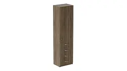 Пенал Анжело Ferrum-decor на 3 полиці з дверима та 4 ящиками 1900x500x380 ДСП Дуб Сонома Трюфель 16 мм (FRD-104969)