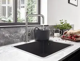 Кухонна мийка Hansgrohe S51 S510-F770 камінь stonegrey 43431290 - мініатюра 3