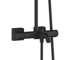Душова система Hansgrohe Vernis Shape Showerpipe 240 1jet з термостатом Matt Black 26900670, Чорний матовий - мініатюра 2
