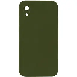 Чохол Silk Square Full Camera Protective (AA) NO LOGO для Apple iPhone XR (6.1") Зелений / Dark Olive