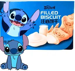 Печиво Binqi Disney Milk Filled Biscuit Stitch 50г - мініатюра 4
